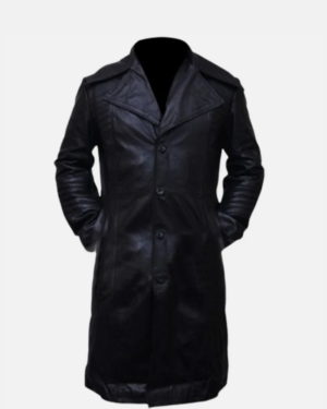 Al Pacino Black Leather Coat